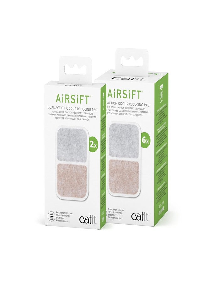 Catit Airsift Dual Action Air Purifier Pad, 6 Pack - Two Media Filter to Keep Litter Box Odors at Bay - Image 5